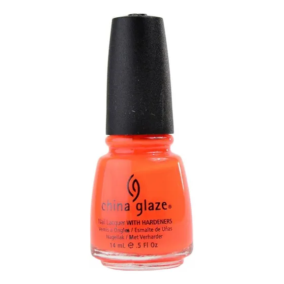 Esmalte De Uña China Glaze Orange Knockout Naranja Neón 14ml