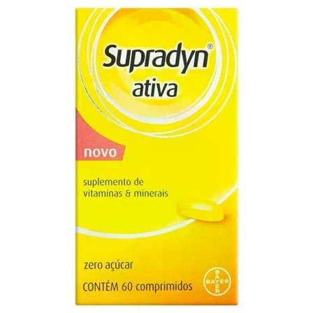 Supradyn Ativa Com 60 Comprimidos- Nova Fórmula Supradyn Ativa Com 60 Comprimidos- Nova Fórmula