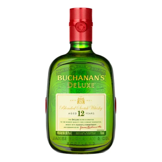 Whisky Buchanans Deluxe 12 Años De 1 Litro Garantizado