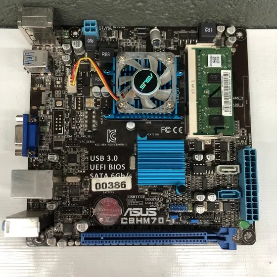 Kit Placa Mãe Asus C8hm70-1 + Processador + 2gb