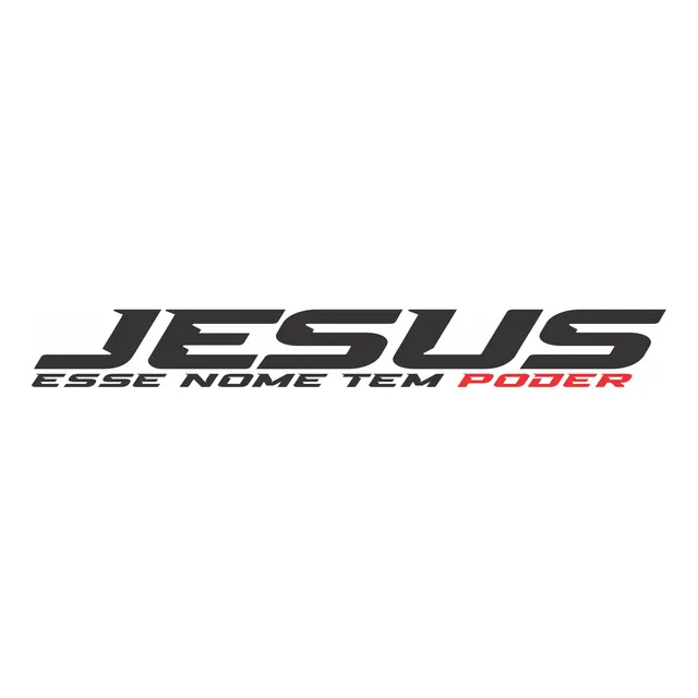 Adesivo Frase Deus Religioso Jesus Esse Nome Tem Poder Fé