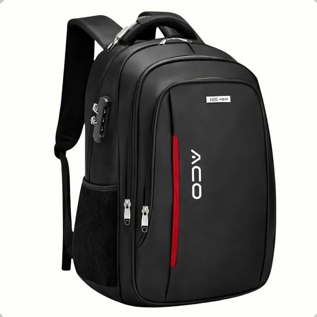 Mochila Masculina Notebook Impermeável Reforçada Escolar Viagem Unissex Cadeado Anti Furto Saida Usb Bagear 35l Cor Preta Preto Liso