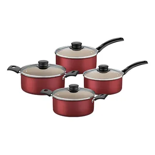 Jogo De Panelas Tramontina Turim 20297759 Vermelho Jogo De Panelas Tramontina Turim 20297759 Vermelho