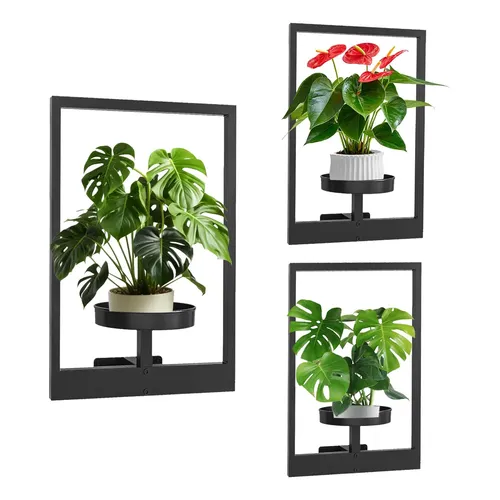 Pamtns 2 Soportes De Pared Para Macetas De Hierro Forjado, Estilo Rústico Vintage, Ideales Para Colgar Plantas En Jardín O Balcón, Incluye Tornillos Hierro Forjado Negro Pamtns 2 Soportes De Pared Para Macetas De Hierro Forjado, Estilo Rústico Vintage, Ideales Para Colgar Plantas En Jardín O Balcón, Incluye Tornillos Hierro Forjado Negro