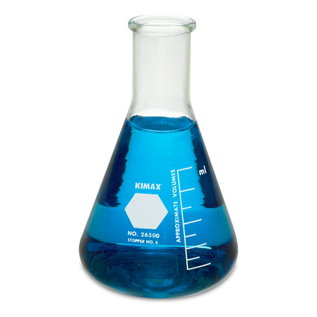 Matraz Erlenmeyer 125ml De Vidrio Boca Angosta Kimax Matraz Erlenmeyer 125ml De Vidrio Boca Angosta Kimax