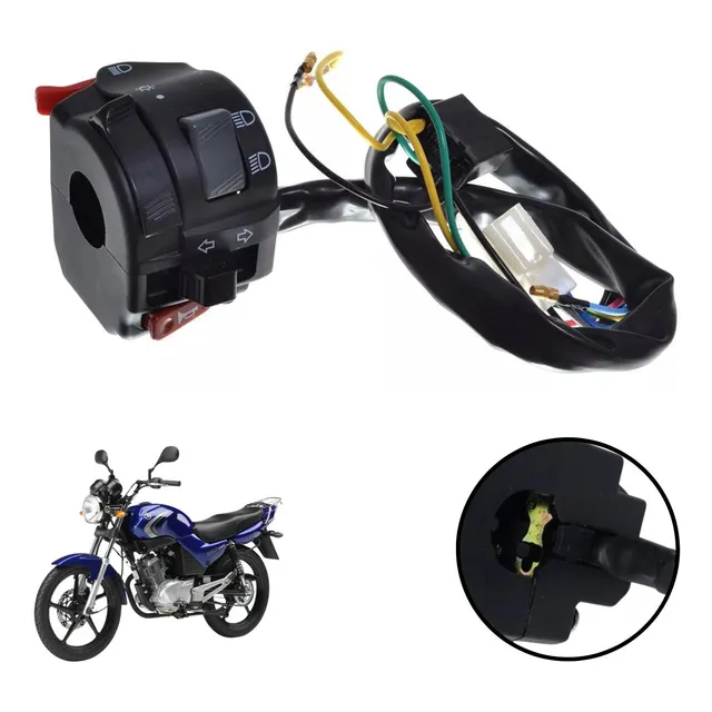 Punho Chave Luz Seta Ybr Factor 125 Xtz 125 Buzina Pisca