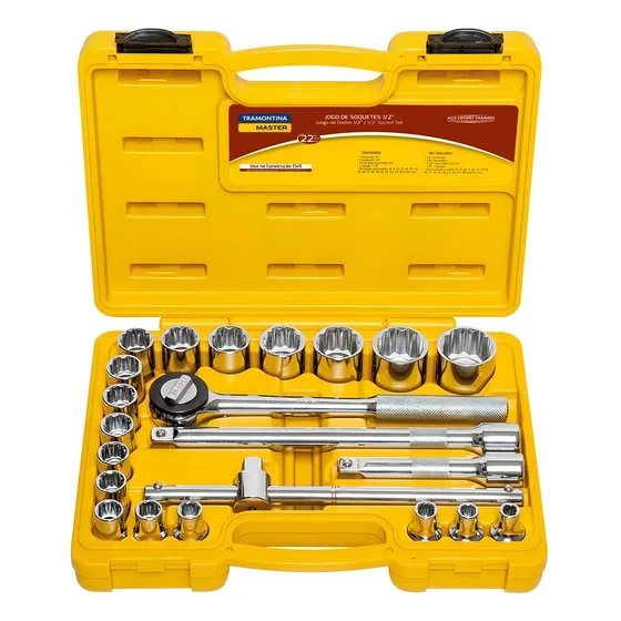 Kit De Chaves Catraca Resistente Tramontina Melhor 22pçs
