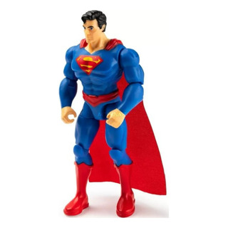 Boneco Dc Superman Azul 10cm Acessórios Misteriosos Sunny Boneco Dc Superman Azul 10cm Acessórios Misteriosos Sunny