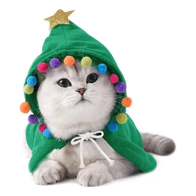 25/2/20 Capa De Disfraz De Gato De Navidad Con Estrella Y