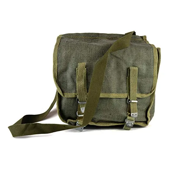 Bolso De Hombro De Lona Haversack Original Del Ejército Pola