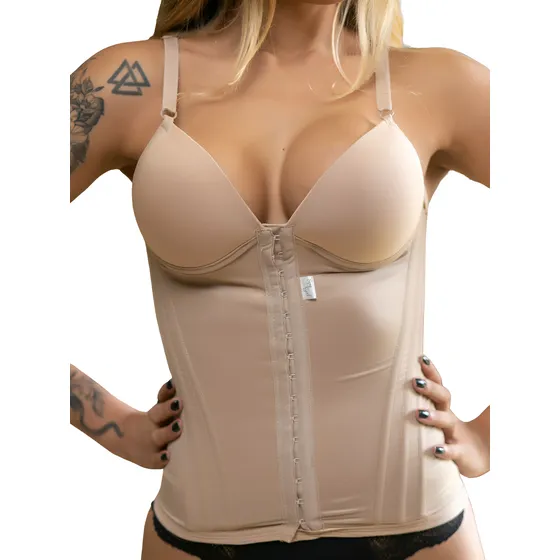 Cinta Modeladora Com Bojo Push-up Reduz Medidas Confortavel