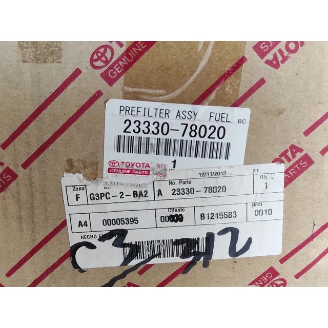 Filtro Trampa Gasolina Dyna 4.6 23300-78020 Genuino Japón 