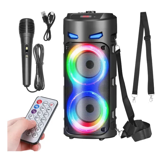 Bocinas Bluetooth Portátil Subwoofer Mando Distancia Altavoz