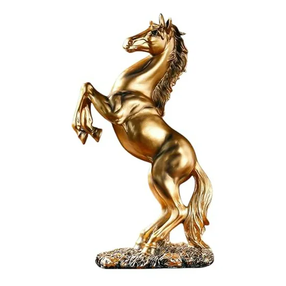 Estatua De Caballo De Resina 12 2  - Decoración De Oficina Y