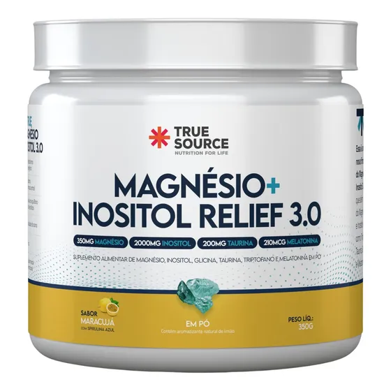 Magnésio Bisglicinato Inositol 3.0 True Source Triptofano