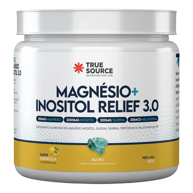 Magnésio Bisglicinato Inositol 3.0 True Source Triptofano
