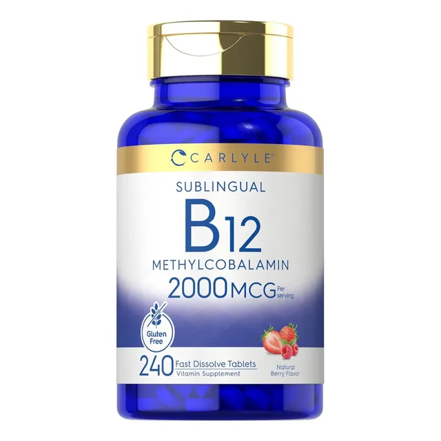 Vitamina B12 2000 Mcg Sublingual Carlyle 240 Tabletas