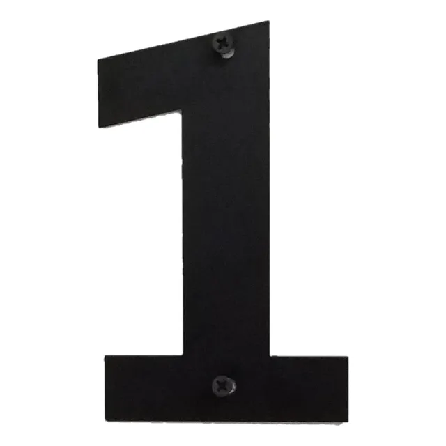 Placa Calle Hierro Forjado Numero Metal Negro 6  12  1