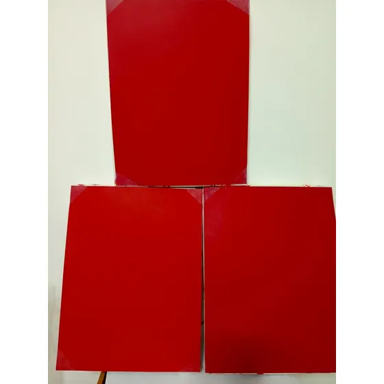 Cartulina Roja De 200 Gramaje M2 Tamaño Carta De 100 Unid