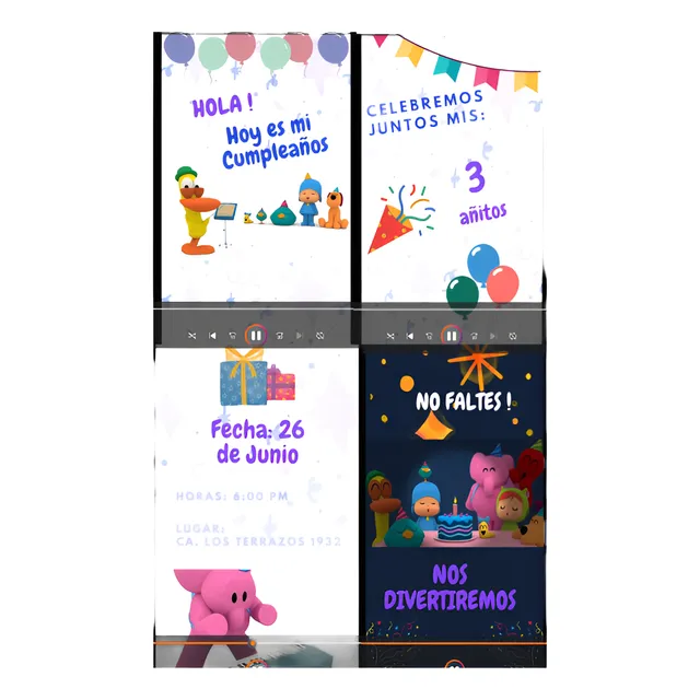 Invitacion En Video De Fiesta De Cumpleaños