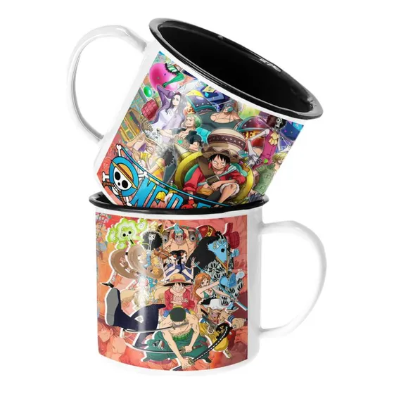 Taza Enlozada Lechera One Piece