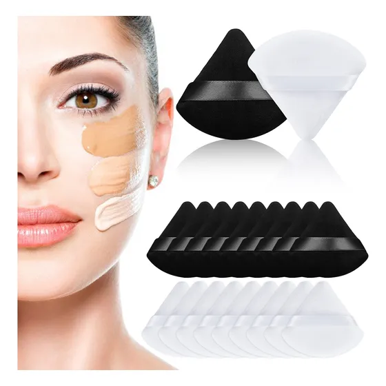 Set 20pz Esponja Maquillaje En Polvo En Forma De Abanico