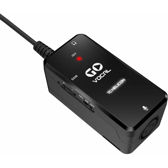 Interfaz de audio vocal Tc Helicon Go para teléfono celular y PC
