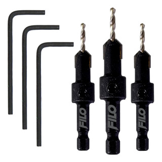 Set 3 Brocas Avellanador Carburo Tungsteno (5/16, 3/8, 1/2) Set 3 Brocas Avellanador Carburo Tungsteno (5/16, 3/8, 1/2)