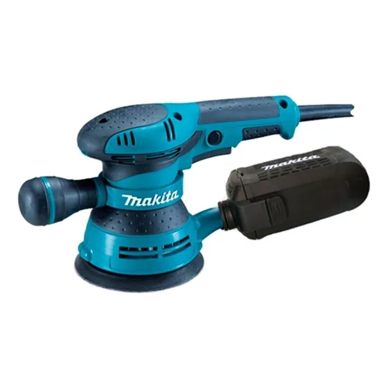 Lijadora profesional roto orbital Makita BO5040 con sistema velcro turquesa 300W 220V