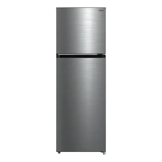 Heladera con freezer Midea MDRT385MTR03 color plateado con capacidad de 281L