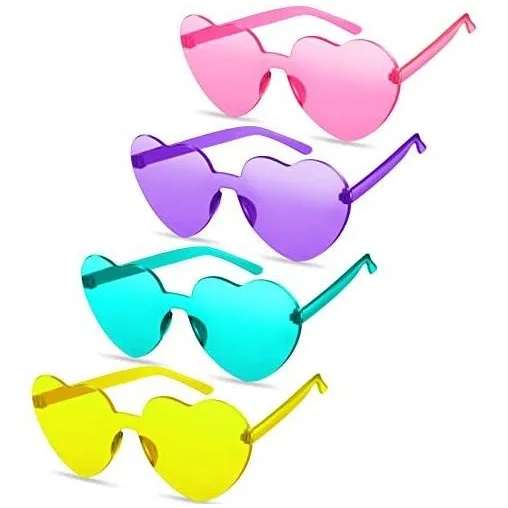 Toodoo 4 Piezas Forma De Corazón Gafas De Sol Sin Rw2sq