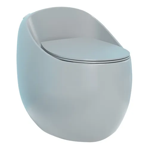 Vaso Sanitário Monobloco Caixa Acoplada Cinza Fosco Pérola