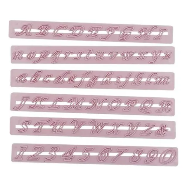 Reguas Letras Maiusculas, Minusculas E Numeros Confeitaria