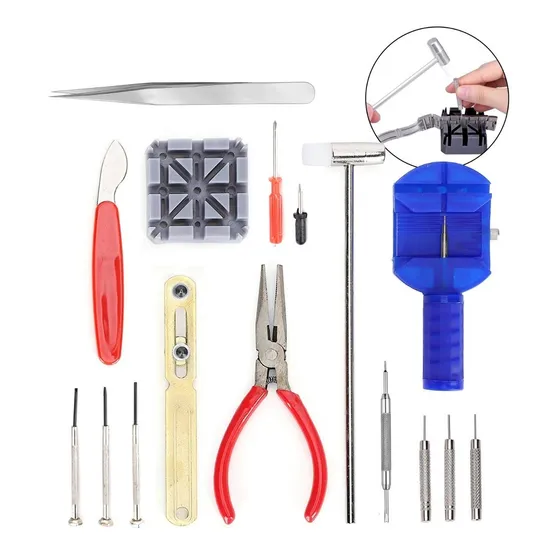 Kit Herramientas Relojeria Abridor Reloj 16 Piezas Relojes