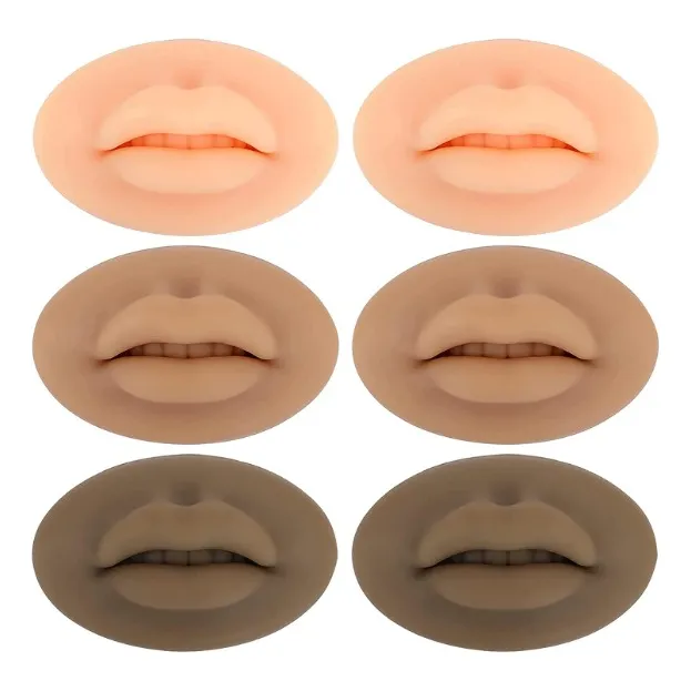 Labios De Práctica De Tatuaje 6 Piezas Para Entrenamiento 
