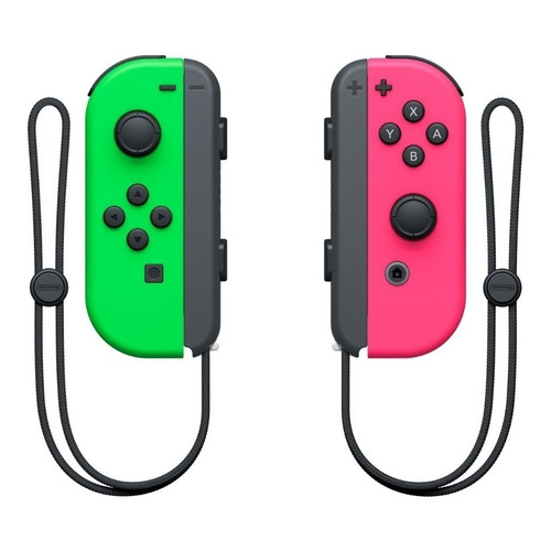 Set De Joystick Inalámbrico Nintendo Switch Joy-con (l)/(r) Verde-neón Y Rosa-neón