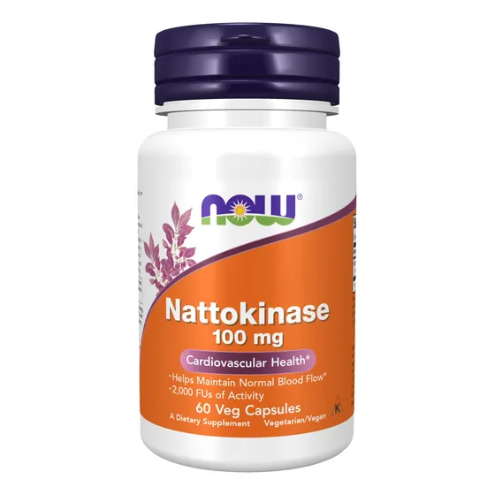 Natokinase De Supplement Now Foods, 100 Mg, 60 Cápsulas Vege