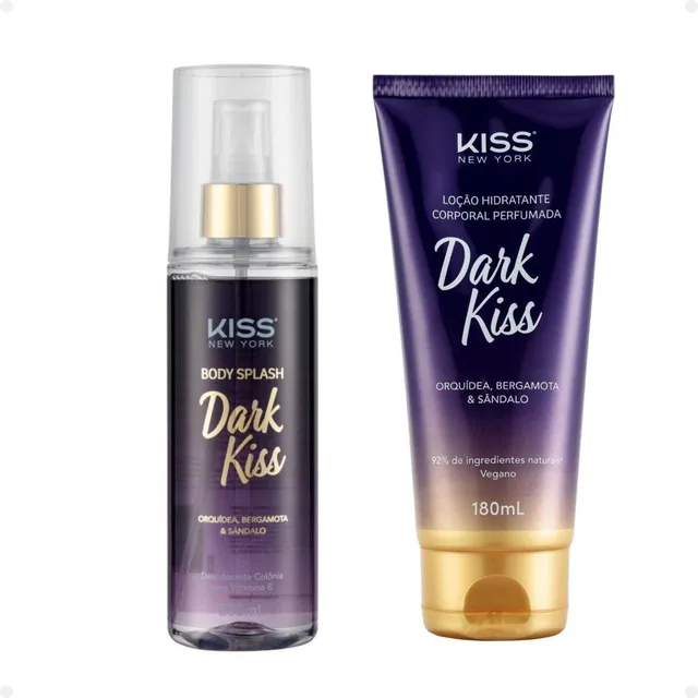 Kiss New York Dark Kiss: Body Splash E Loção Hidratante