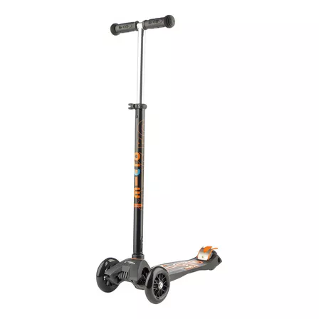 Monopatin Scooter Micro Maxi Deluxe 3 Ruedas Color Negro/naranja