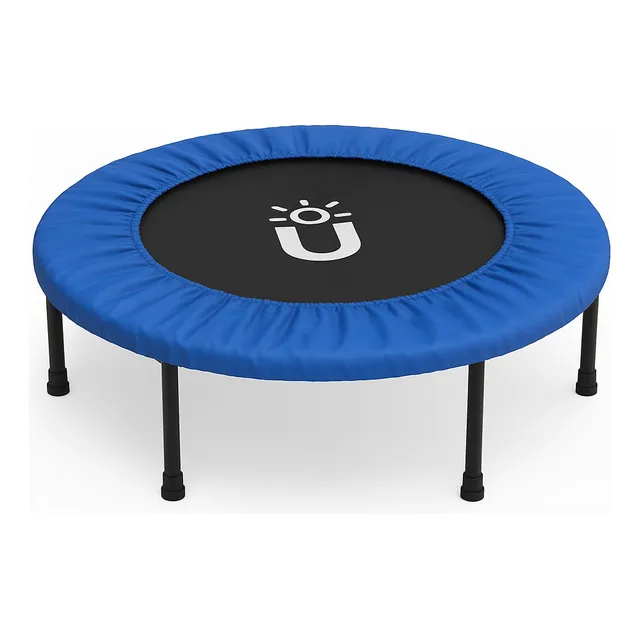 Trampolín Brincolín Para Aeróbicos Fitness Jumping Ejercicio Color Azul 101cm
