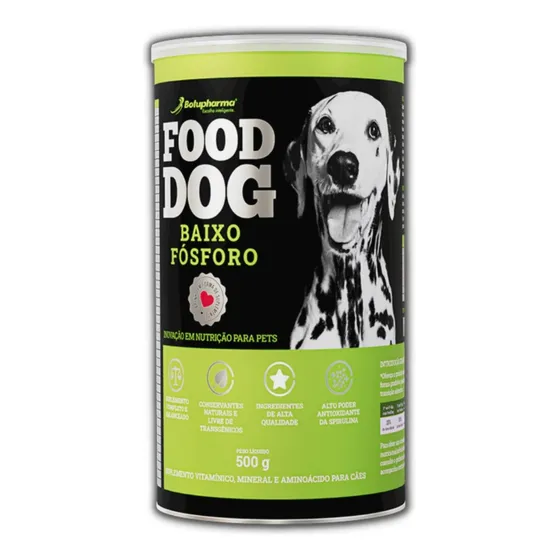 Food Dog Baixo Fosforo Botupharma Antioxidante P/ Cães 500g