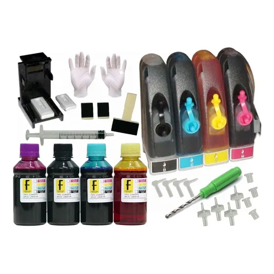 Bulk Ink Impressora Canon Ts3110 + 400ml  Pg Cl 145 Snap Fil