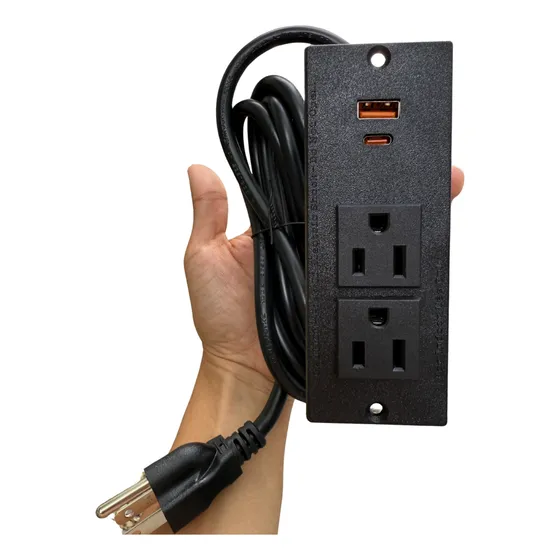 Tomacorriente Escritorio Toma Usb C  Usb A Carga Rápida Empo