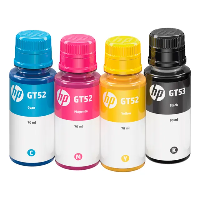 Kit 4 Botellas De Tinta Hp Gt53 Gt52 Smart Tank 9f3n4al