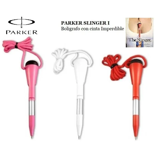 Boligrafo Parker Slinger Con Cordon Para Colgar Al Cuello