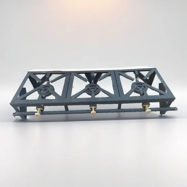 Cocina Fogon Reverbero 3 Hornillas A Gas 30cm X 30cm