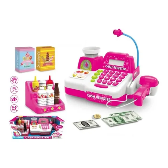 Juguete Caja Registradora Accesorios Zippy Babymovil Full Color Rosa