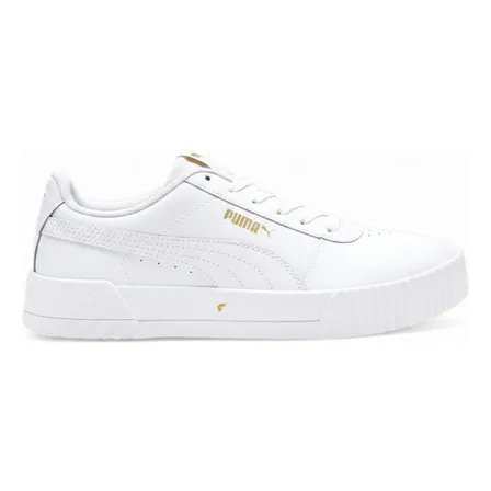 Tenis Puma Carina Lux Feminino Branco E Dourado Liso 37