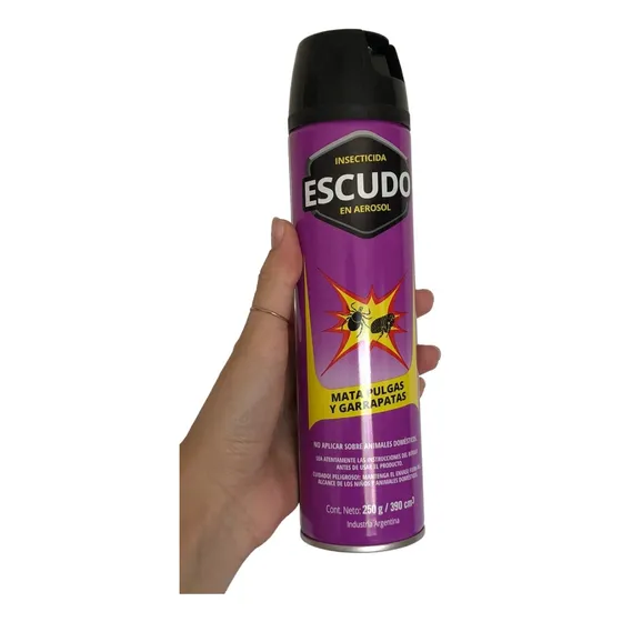 Insecticida Mata Pulgas Y Garrapatas En Aerosol Escudo