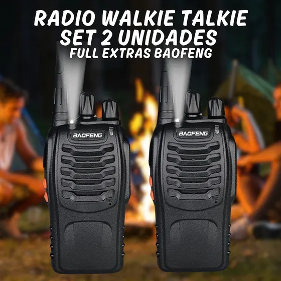 Radio Walkie Talkie Set 2 Unidades Full Extras